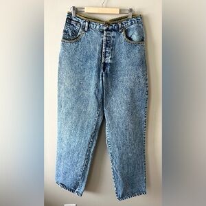 Vintage 90s Weekends High-Waisted Button Fly Medium Wash Womens Jeans – Size 32